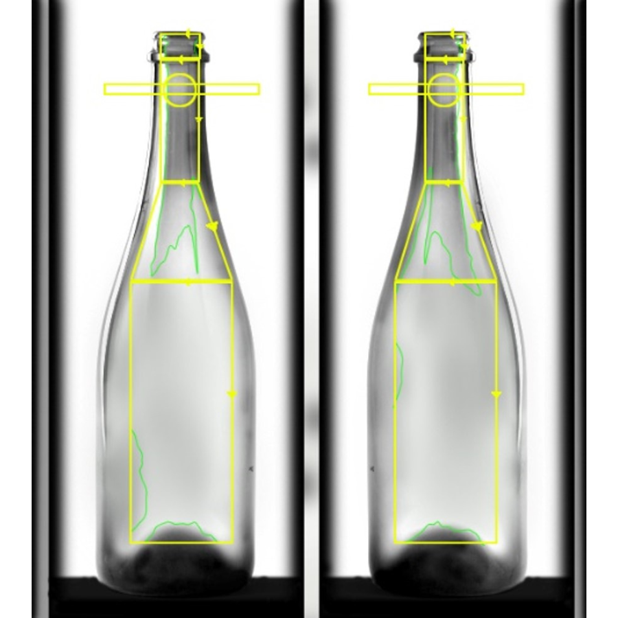Inspección por visión de botellas